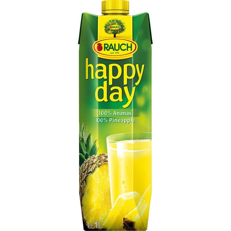 Rauch happy day сок ананас 1 л. 100%