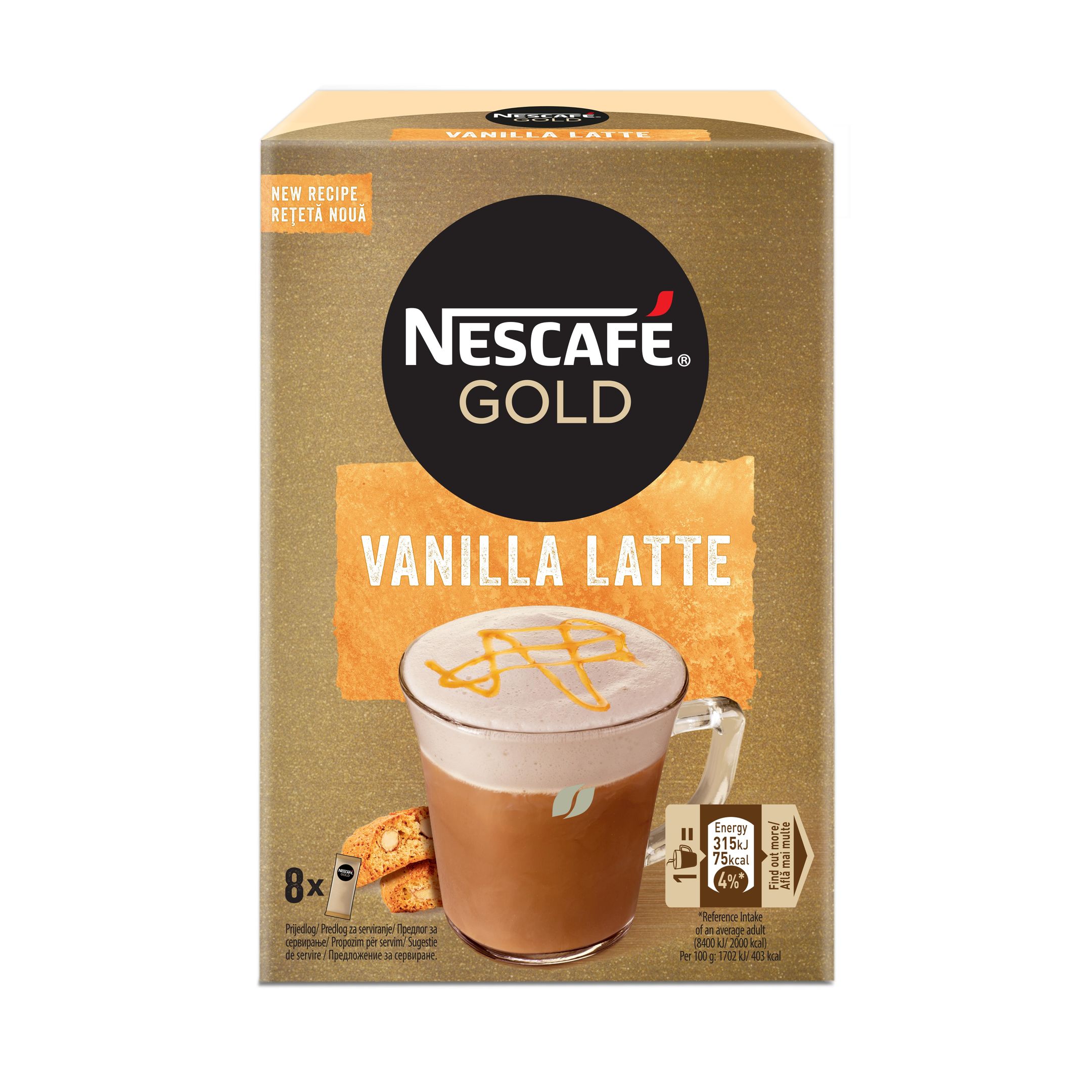 Nescafe капучино Gold Ванилия 18.5 гр.