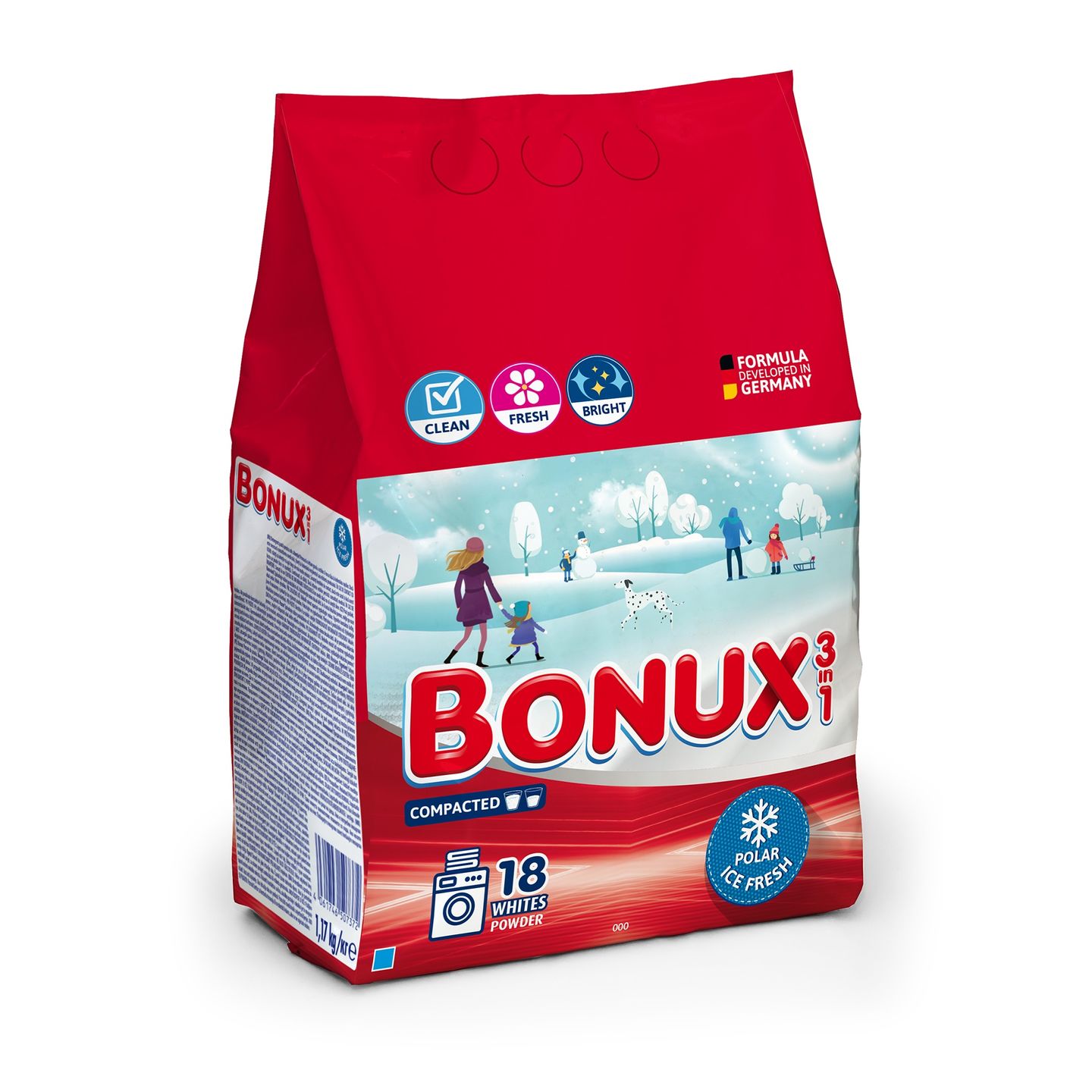 Бонукс прах за пране 18 пранета 1,17 3 в 1Ice Fresh