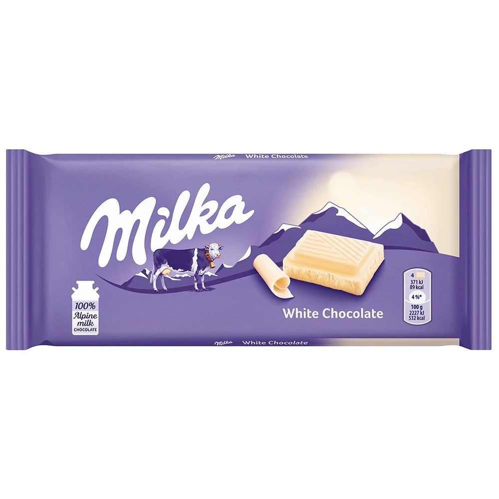 Шоколад Милка 0,100 бял