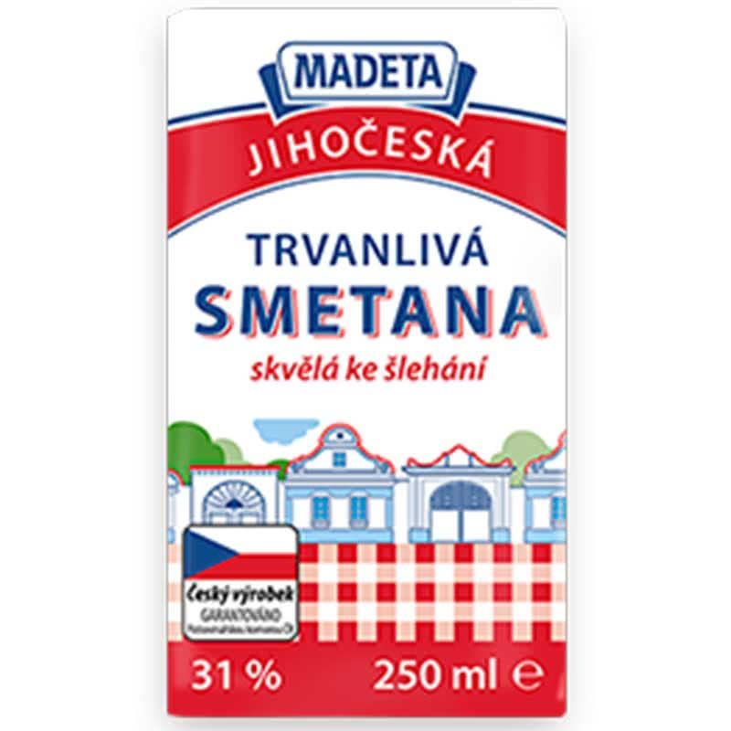 Сметана млечна Madeta 0.250