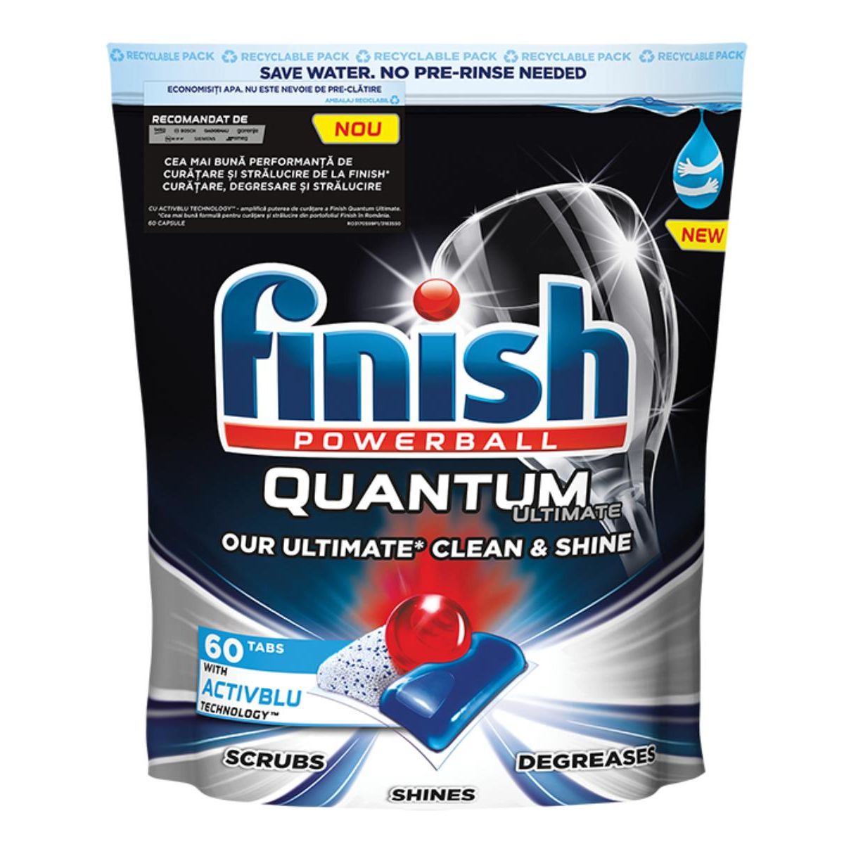 Finish таблетки за съдомиялна 60 бр. Quantum Ultimate