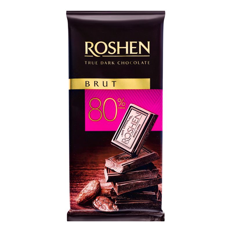 Шоколад черен 80% Brut 0,085 Roshen